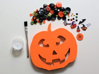 Scary face Pumpkin Craft Kit