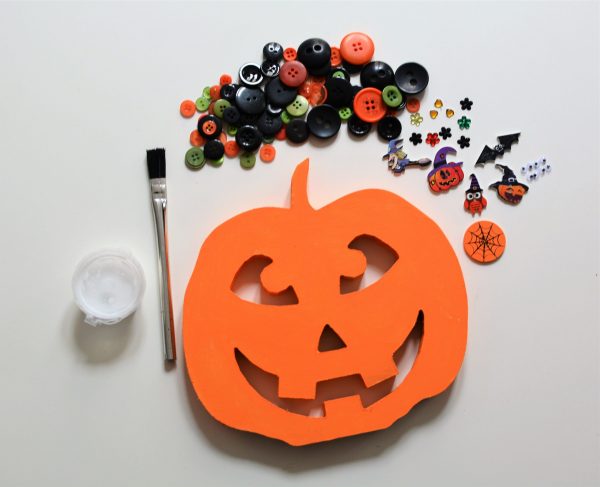 Scary face Pumpkin Craft Kit