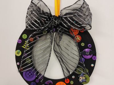 Halloween Button Wreath Craft Kit