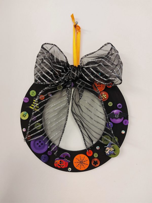 Halloween Button Wreath Craft Kit