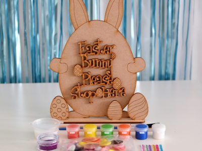 "Easter Bunny Please Stop Here" Craft Kit